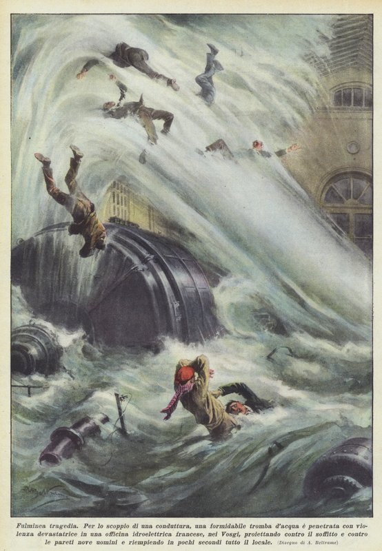 Lynrask tragedie av Achille Beltrame