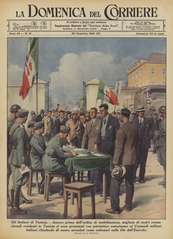 Italienerne i Tunisia av Achille Beltrame