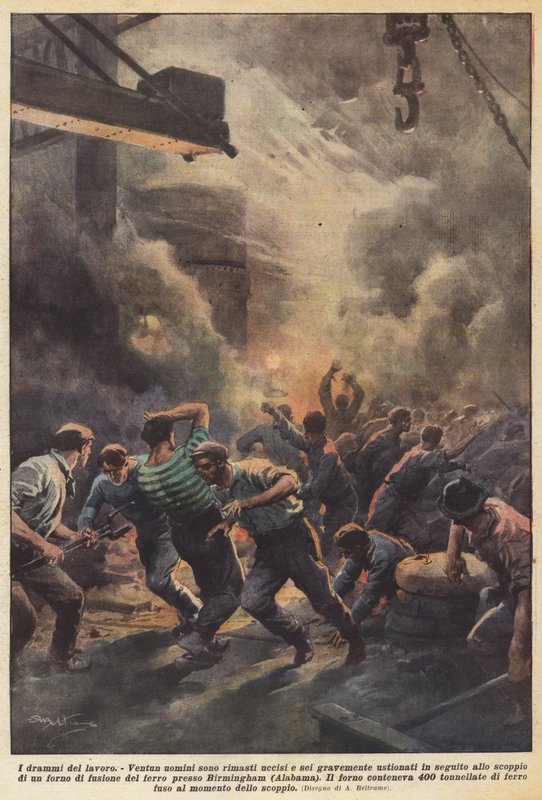 Arbeidets dramaer av Achille Beltrame