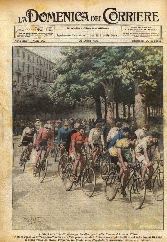Girardengos fremtidige rivaler av Achille Beltrame