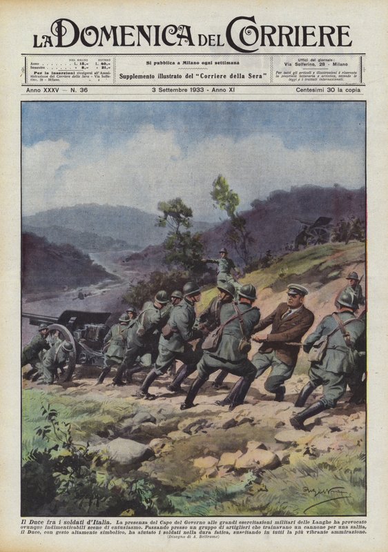 Hertugen blant soldatene i Italia av Achille Beltrame