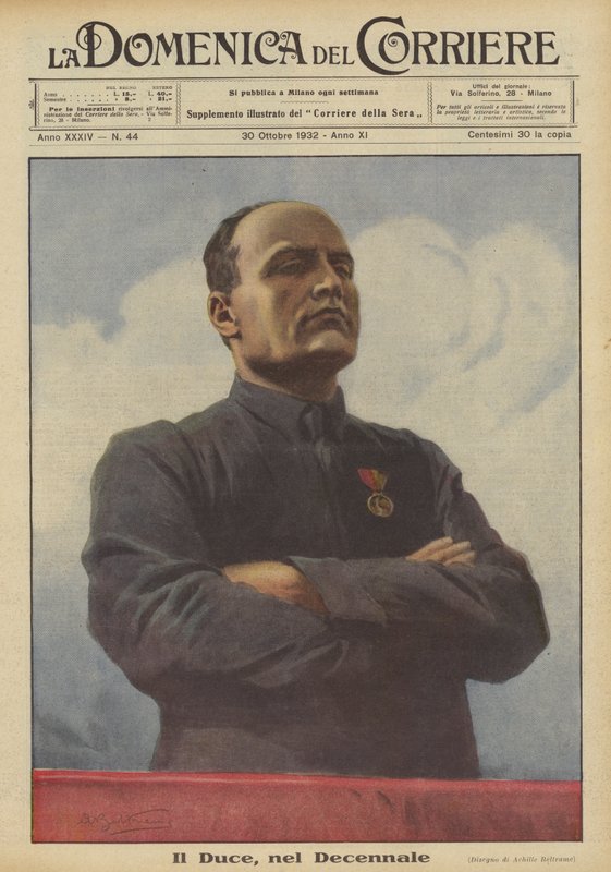 Il Duce, i tiårsjulen av Achille Beltrame