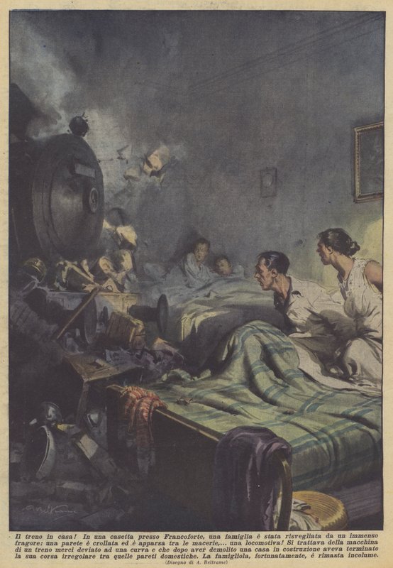 Toget i huset! av Achille Beltrame