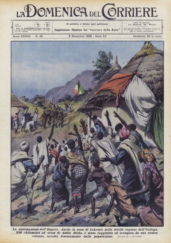 Imperiets bosetting av Achille Beltrame