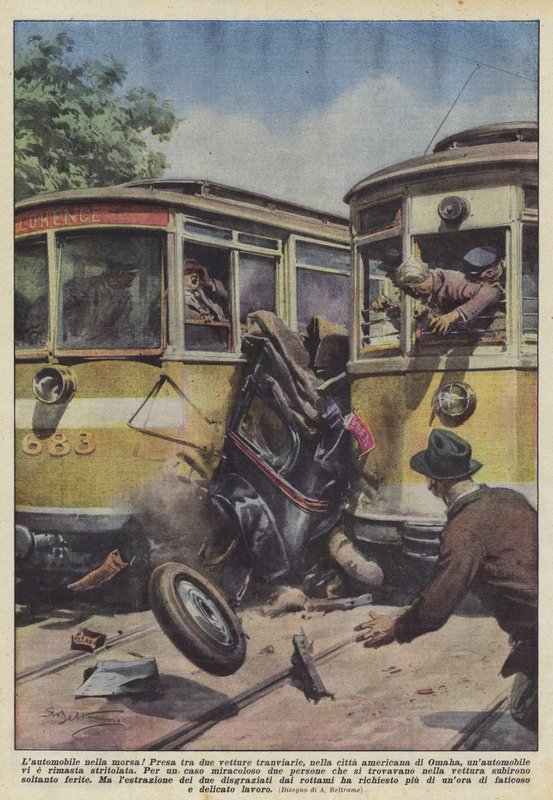 Bilen i grepet! av Achille Beltrame