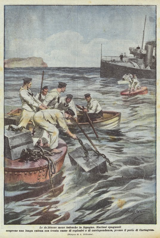 Kriminelle tyske angrep i Spania av Achille Beltrame