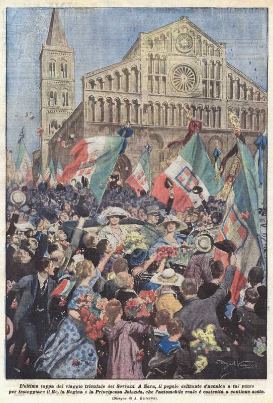 Den siste fasen av suverenenes triumfreise av Achille Beltrame