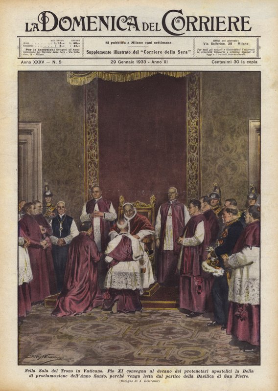 I tronsalen i Vatikanet av Achille Beltrame
