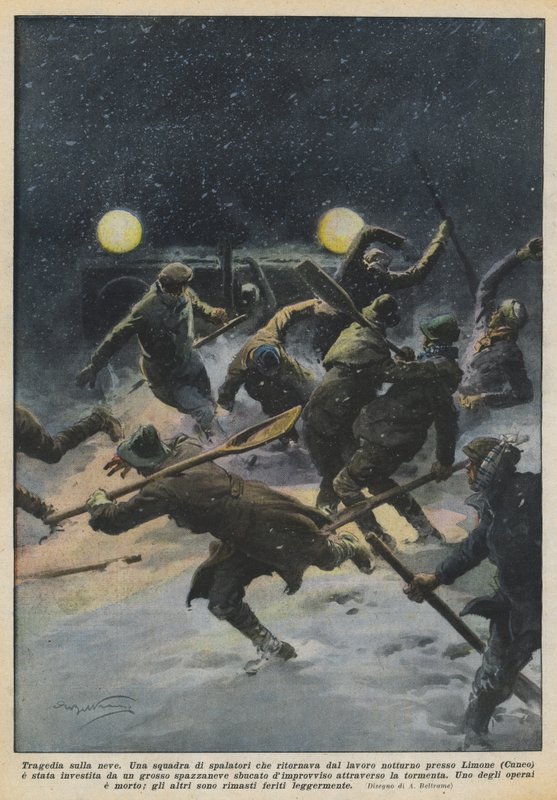 Tragedie i snøen av Achille Beltrame