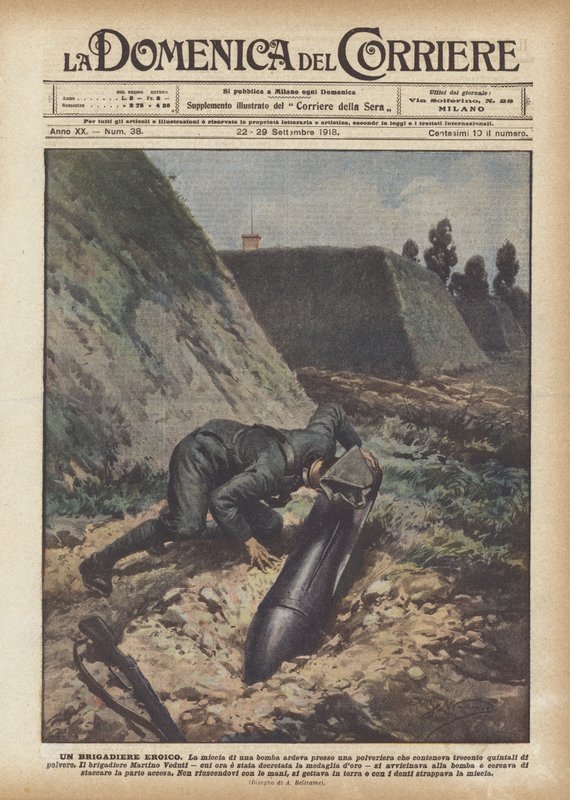 En heroisk brigader av Achille Beltrame