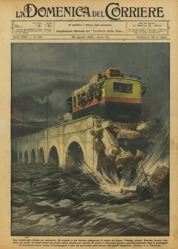 En katastrofe avverget av et mirakel av Achille Beltrame