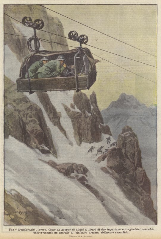 Una dreadnought aerea av Achille Beltrame