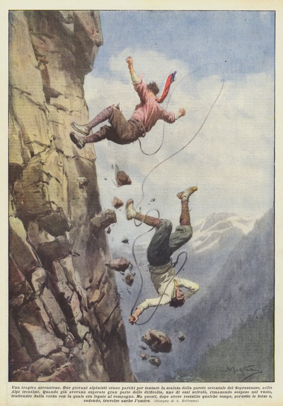 En tragisk himmelfart av Achille Beltrame