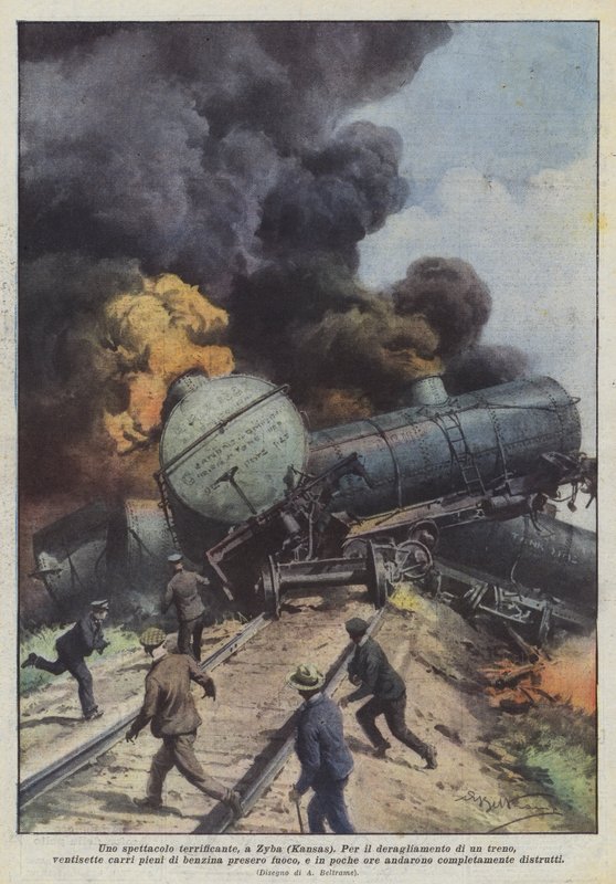 Et skremmende syn, i Zyba (Kansas) av Achille Beltrame
