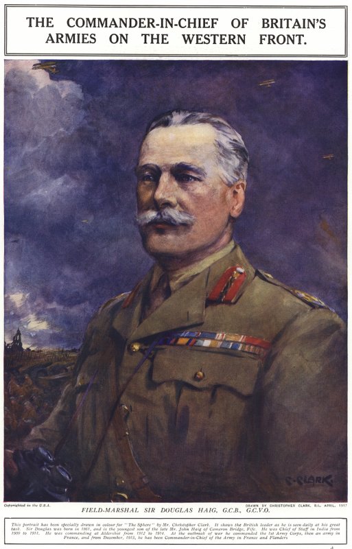 Feltmarskalk Sir Douglas Haig av Addison Thomas Millar
