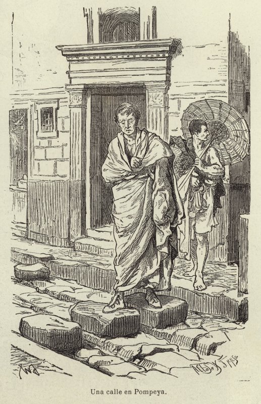 En gate i Pompeii av Adolf Closs