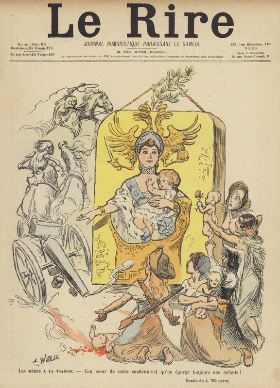 Illustrasjon for Le Rire av Adolphe Leon Willette