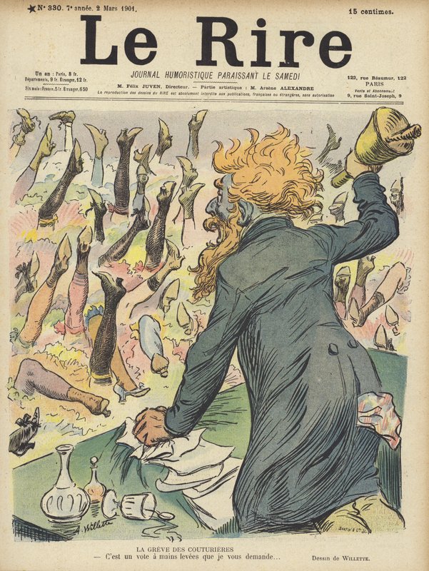 Illustrasjon for Le Rire av Adolphe Leon Willette