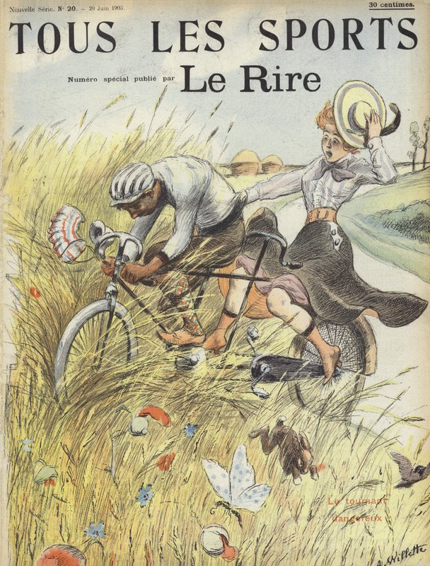 Illustrasjon for Le Rire av Adolphe Leon Willette