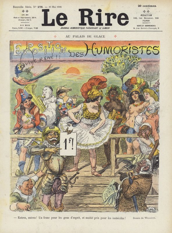 Illustrasjon for Le Rire av Adolphe Leon Willette