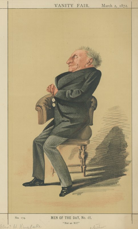 Mr Alexander William Kinglake (farge litho) av Adriano Cecioni