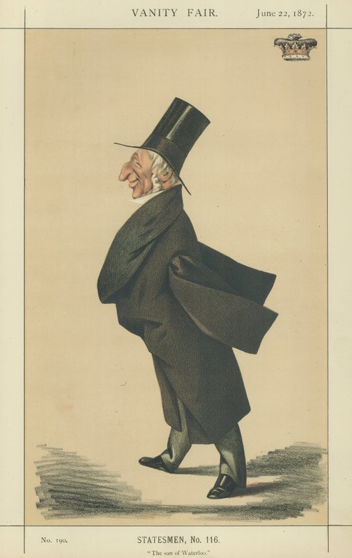 Sir Arthur Wellesley (farge litho) av Adriano Cecioni