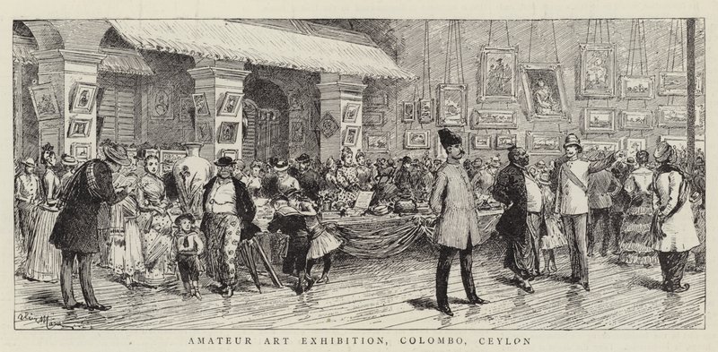 Amatørkunstutstilling, Colombo, Ceylon av Adrien Emmanuel Marie