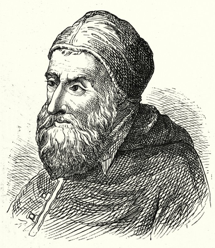 Pave Sixtus IV (gravering) av Agostino Musi