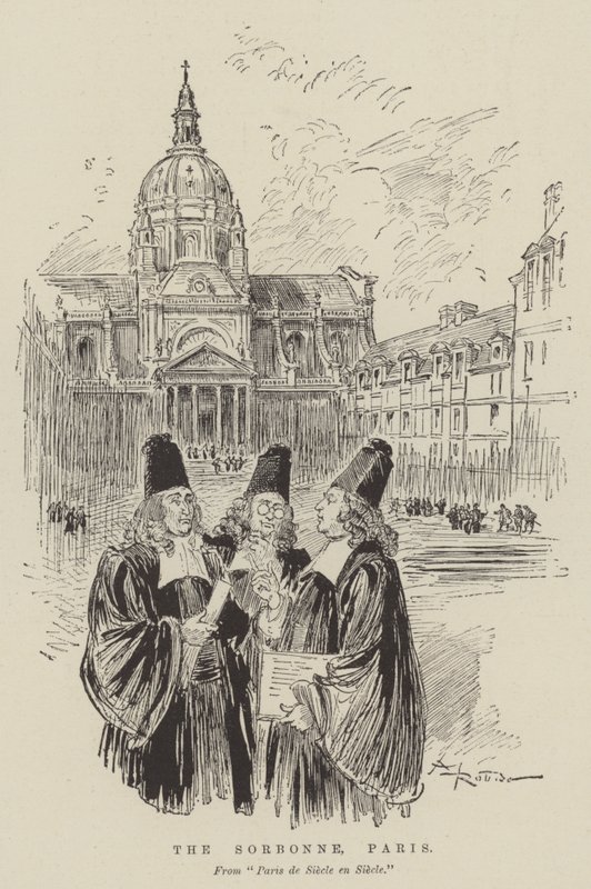 Sorbonne, Paris av Albert Robida
