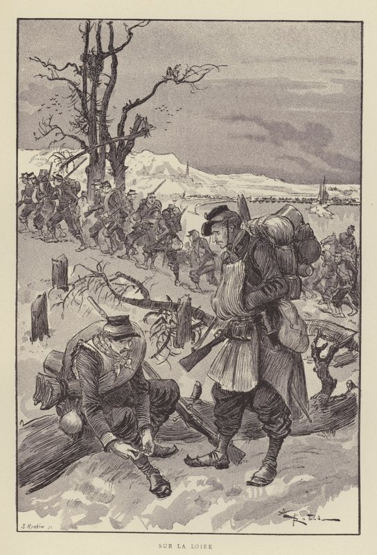 På Loire av after Albert Robida