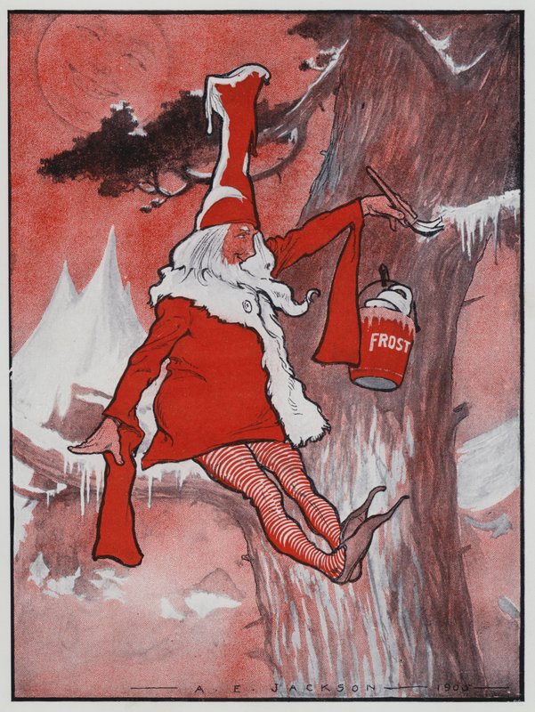 Jack Frost (farge litho) av Albert Edward Jackson