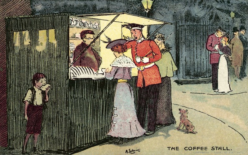 Kaffeboden, London av Albert Jnr. Ludovici