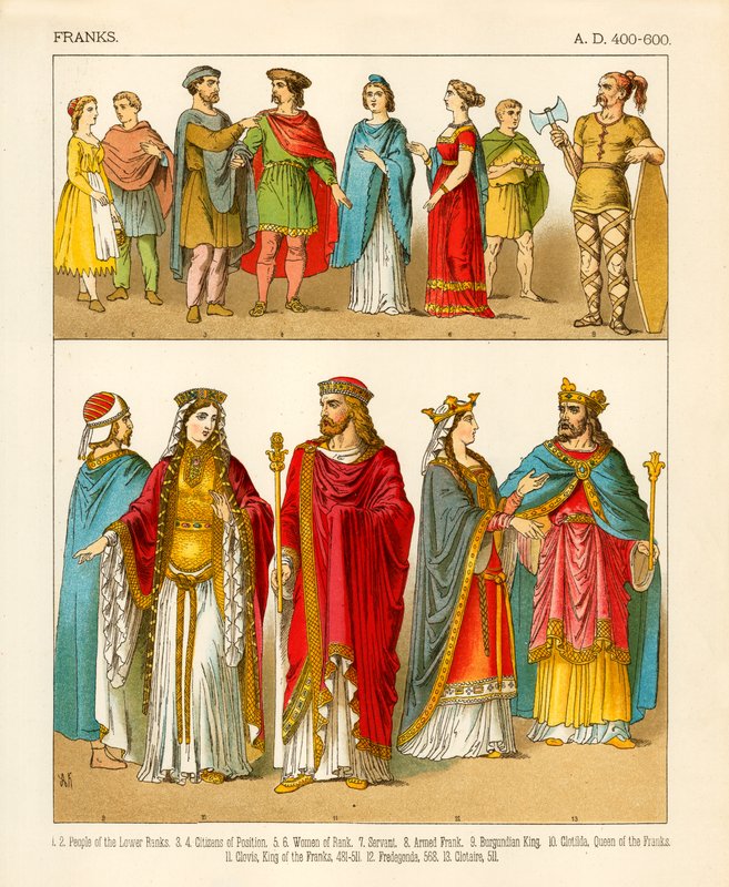 Franks 400–600 e.Kr av Albert Kretschmer