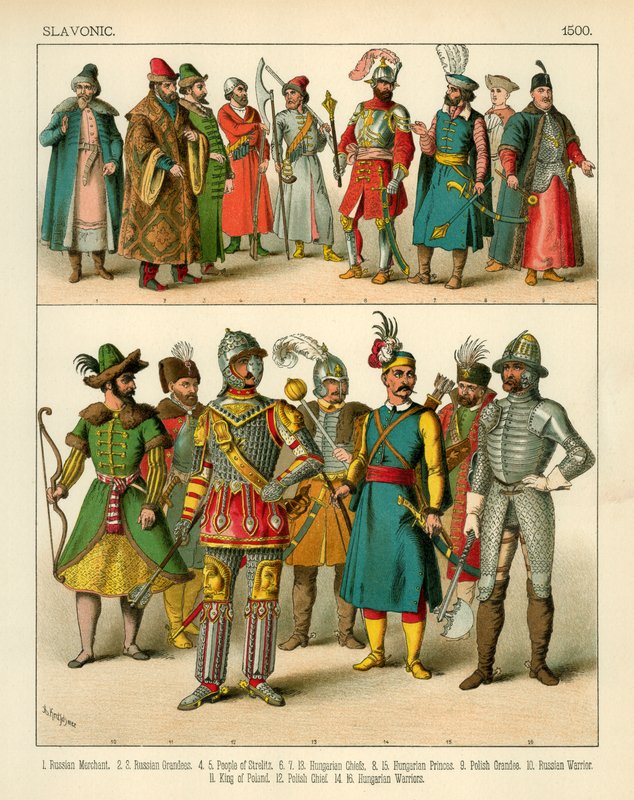 Slavisk kostyme 1500 av Albert Kretschmer