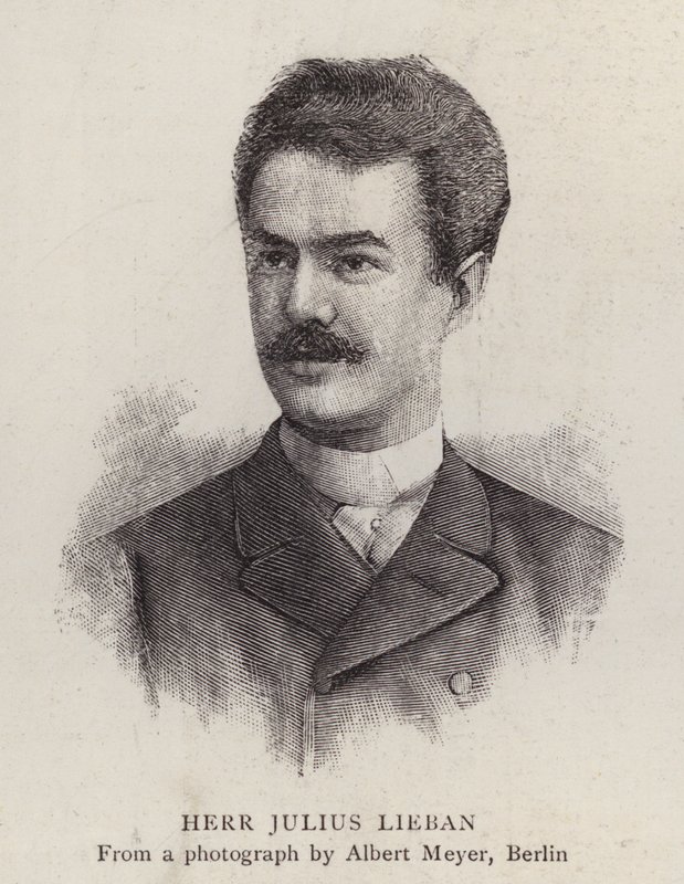 Julius Lieban , tysk operasanger (litho) av Albert Meyer