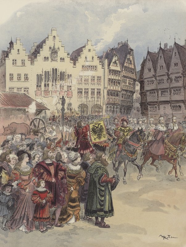 Valg til imperiet (28. juni 1519) av Albert Robida