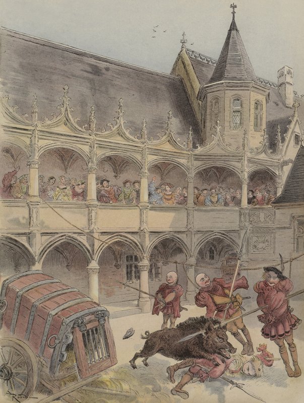 Villsvinet til Amboise av Albert Robida
