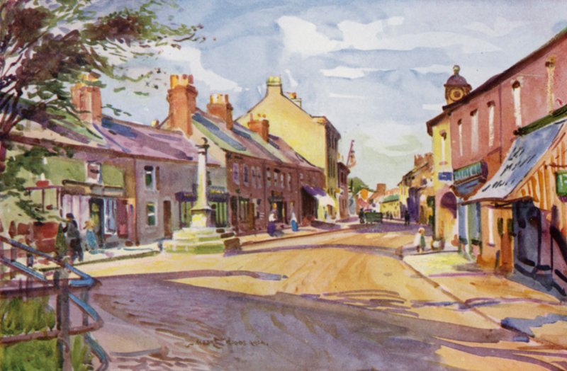 Garstang (farge litho) av Albert Woods