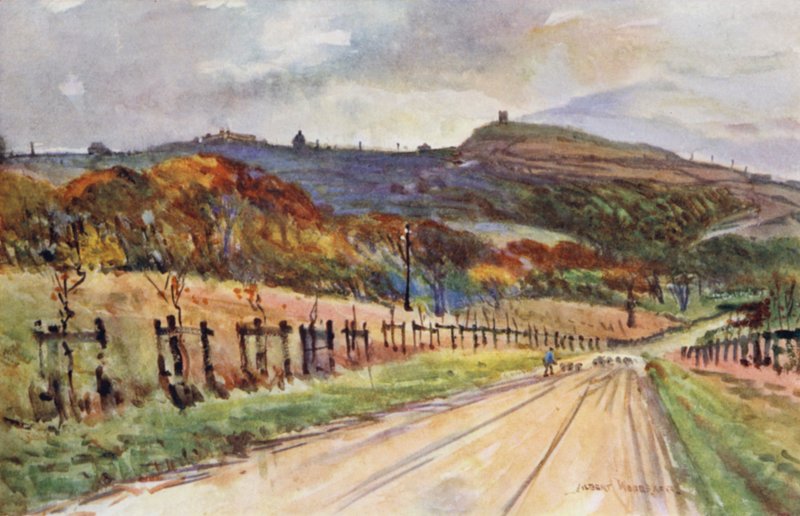 Rivington, nær Bolton (farge litho) av Albert Woods