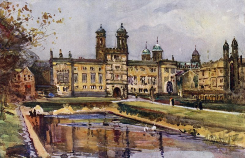 Stonyhurst (farge litho) av Albert Woods