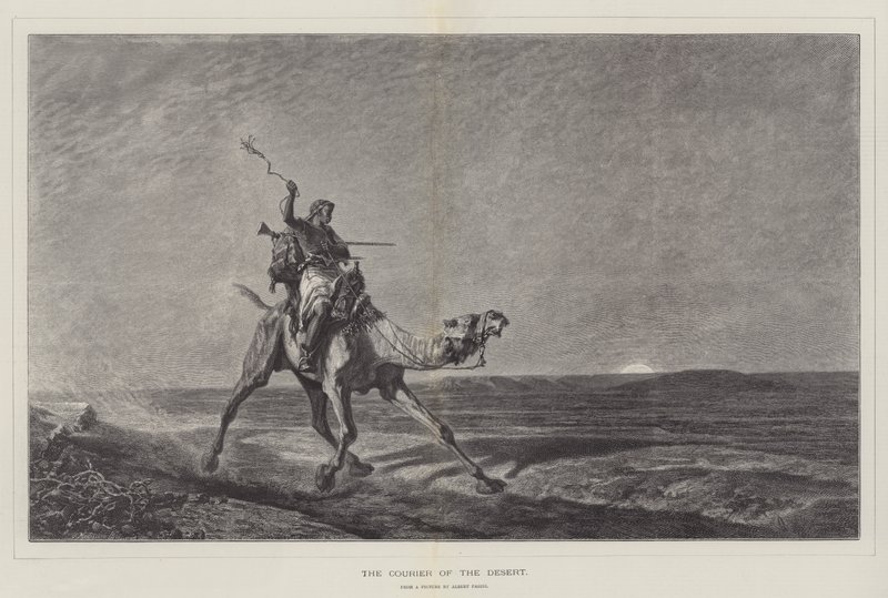 The Courier of the Desert av Alberto Pasini