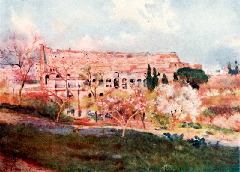 Colosseum på en vårdag av Alberto Pisa