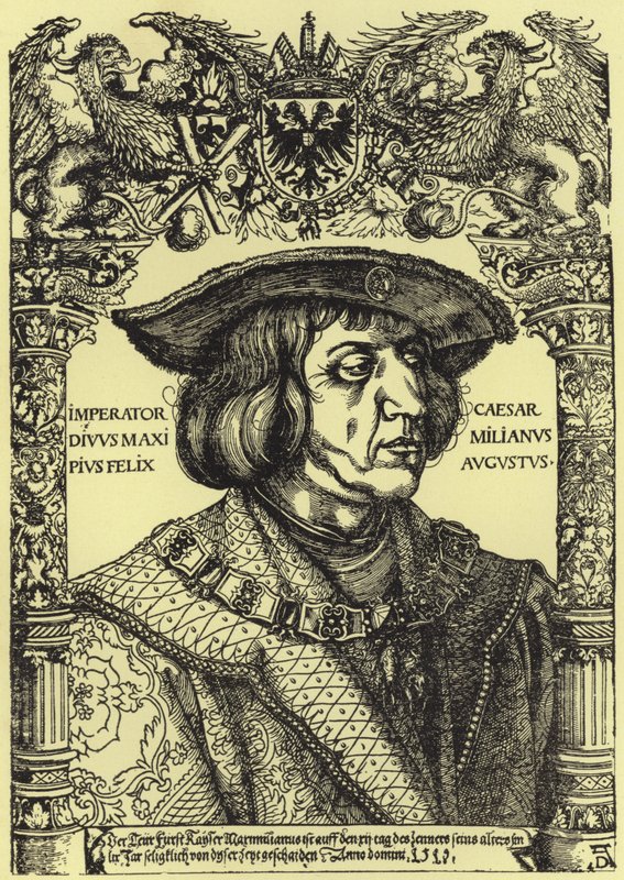 Portrett av keiser Maximilian av Albrecht Dürer