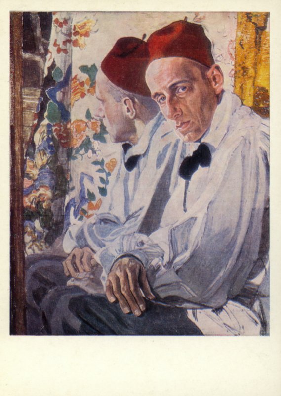 Vsevolod Meyerhold , russisk skuespiller av Aleksandr Jakovlevic Golovin