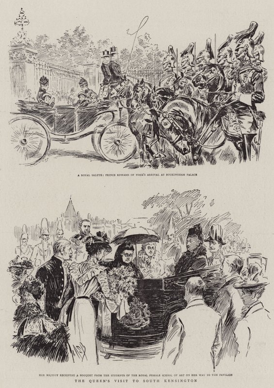 Dronningens besøk i South Kensington av Alexander Stuart Boyd