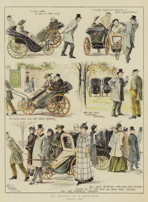 Romantikken til en badestol (chromolitho) av Alexander Stuart Boyd