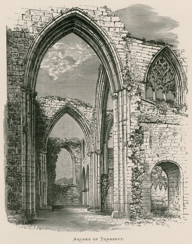 Bolton Priory, Arches of Transept av Alexander Francis Lydon