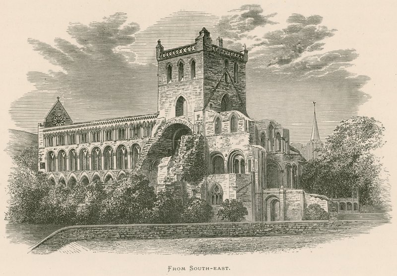 Jedburgh Abbey, fra sør-øst av Alexander Francis Lydon