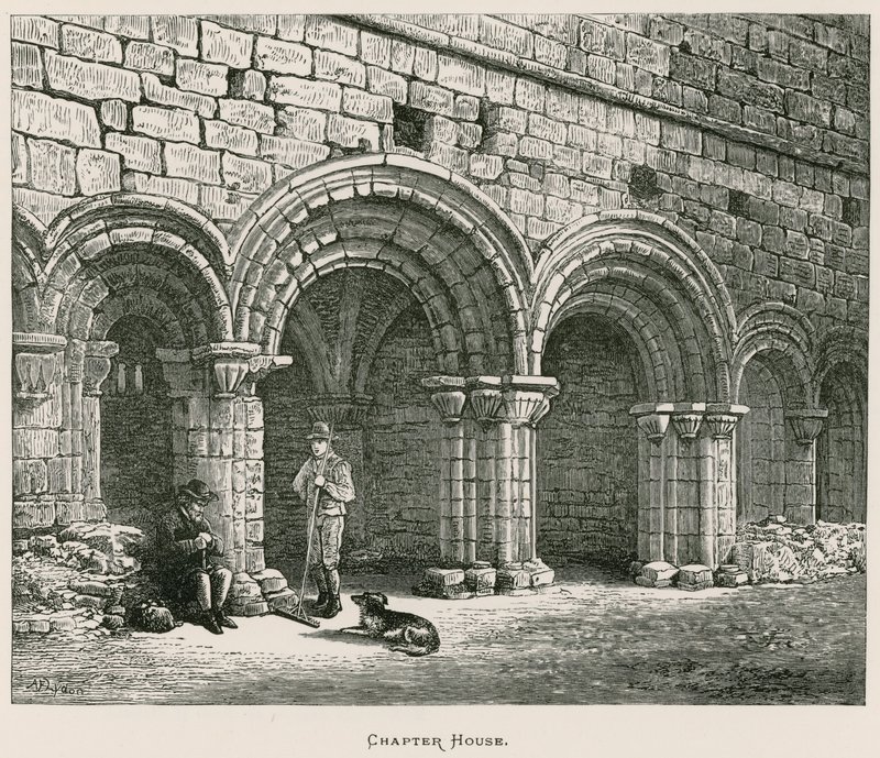 Kirkstall Abbey, kapittelhus av Alexander Francis Lydon
