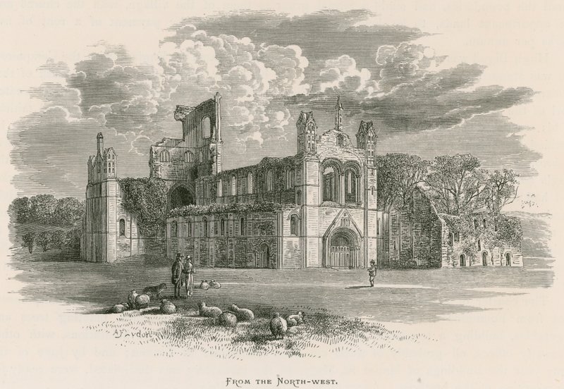 Kirkstall Abbey, fra nordvest av Alexander Francis Lydon